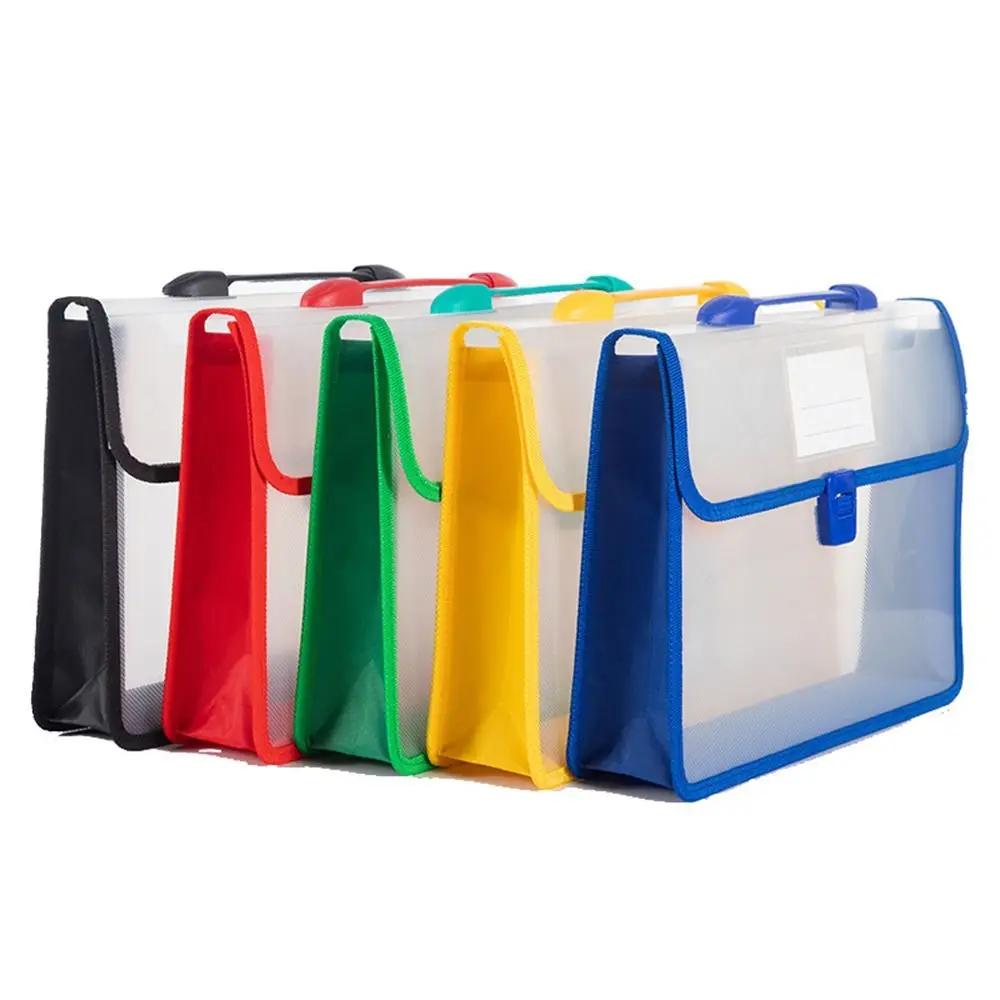 A4 Transparent File Bag-Waterproof Thickened Organizer,Large Capacity Storage for Office Documents & Student Test Paper/Textbook