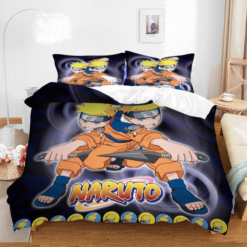 Bedding Fire Forbearance Cartoon Digital Printing Living Bedding Four-Piece Set