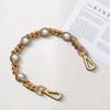 Bead Purse Handle Strap DIY Decoration with Buckle Short Classic Chain Plated