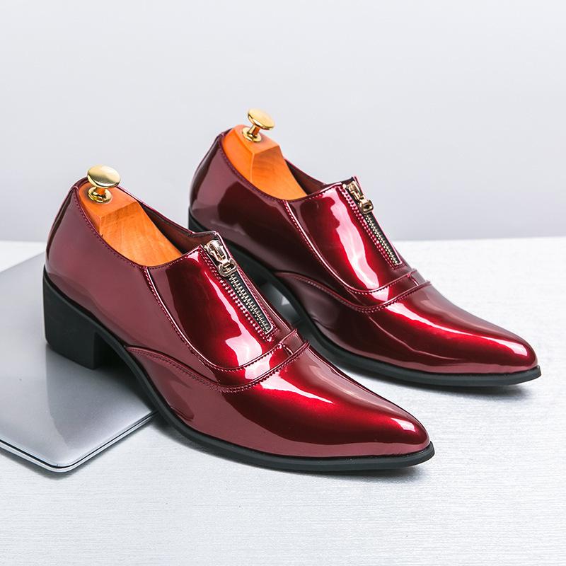 Fashion Luxury Brand Men Leather Shoes Fashion Business Casual Shoes Designer Pointed Dress Shoes for Men Banquet Party Wedding Footwear