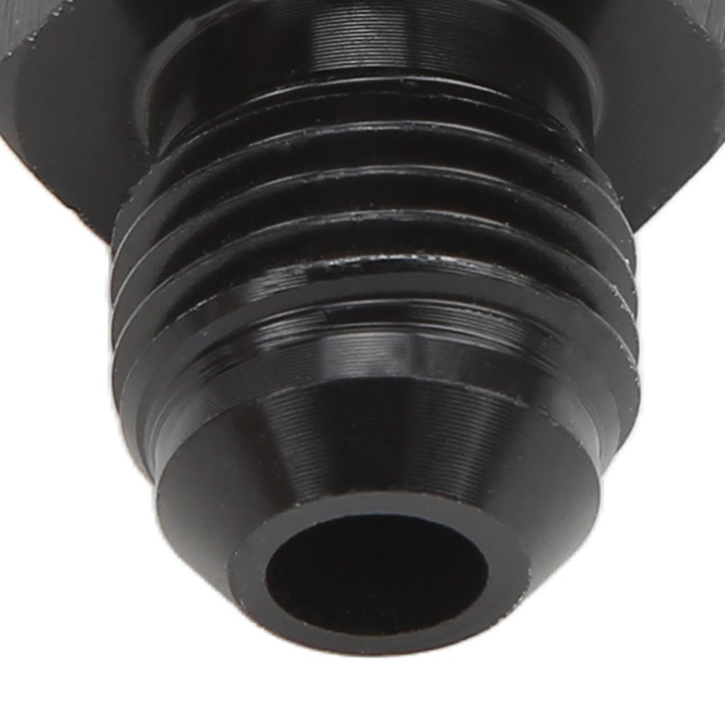 Fuel Cell Bulkhead Fitting with PTFE Washer Black Anodized 6061‑T6 Aluminum Alloy Connector for Most Fluid