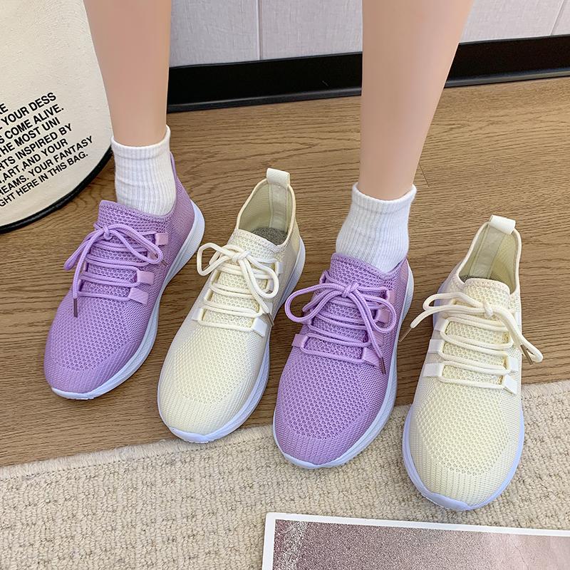 Light Sneakers Women Running Shoes Shoes Fashion Vulcanized Shoes Summer Breathable Comfort Care Shoes Casual Anti-skid Shoes