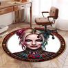 Superhero Pattern Round Rug, Indoor/Outdoor Mat, for Picnic, Gameroom, Bedroom, Office, Living Room, Home Decor Carpet, Birthday Gift