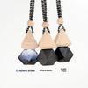 Mini Empty Triangle Cover Perfume Bottle 1Pcs Matte Black Refillable Portable Essential Oil Diffuser for Car Bag Carry