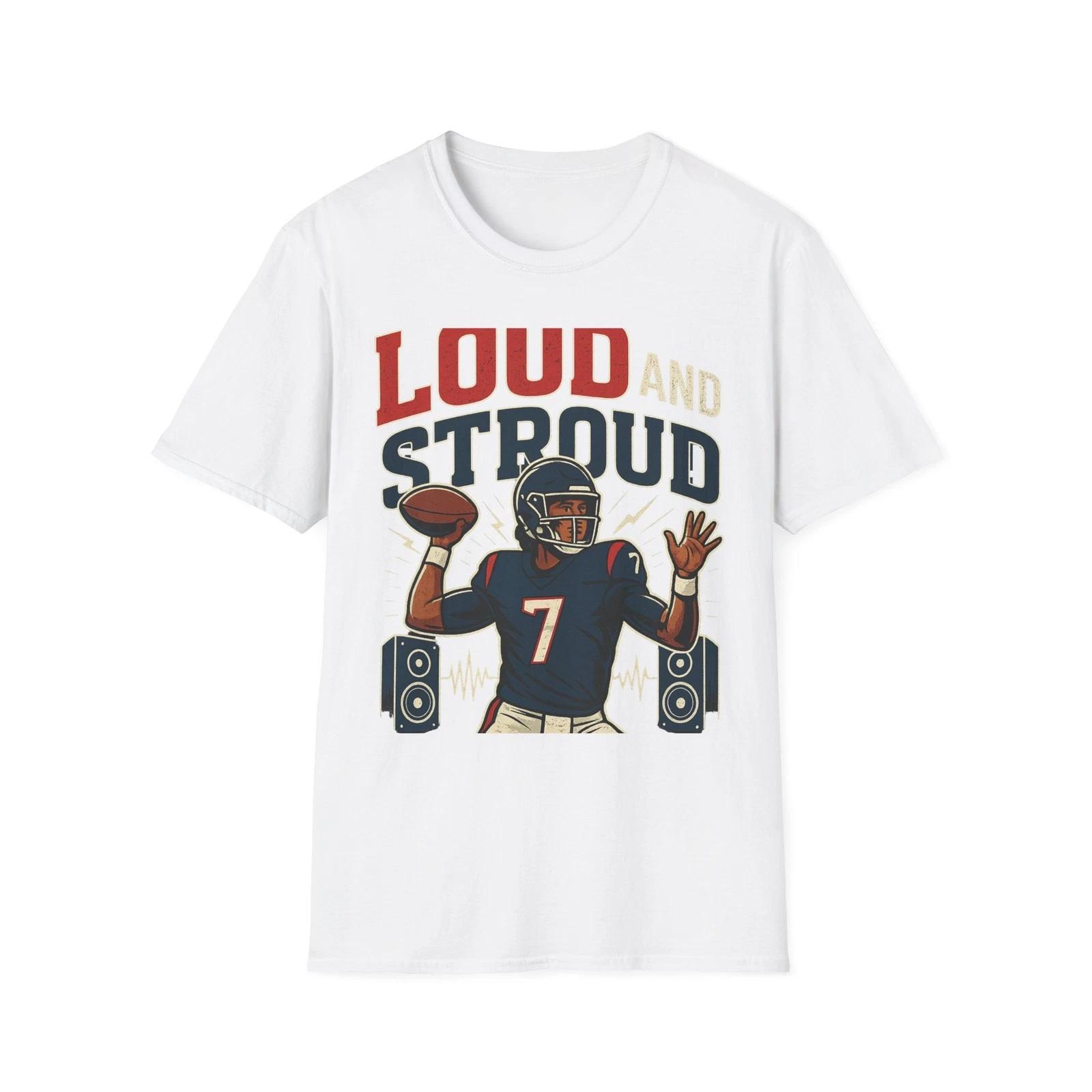 Loud and Stroud fantasy football T-Shirt super hero design for C.J. Stroud 3XL