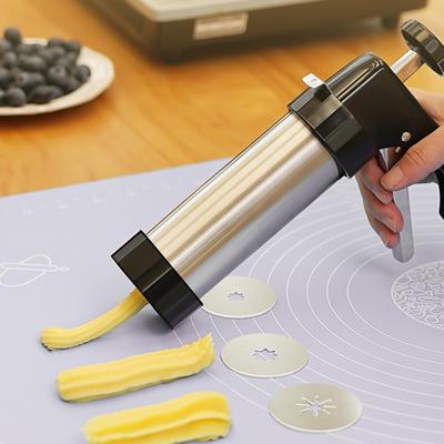 Easy To Use Churro Press Stainless Steel Spanish Treat Machine Professional Cookie Press Practical Kitchen Baking Tool