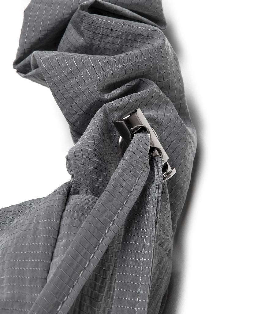 Lee Nylon Shirred Bag Light Gray