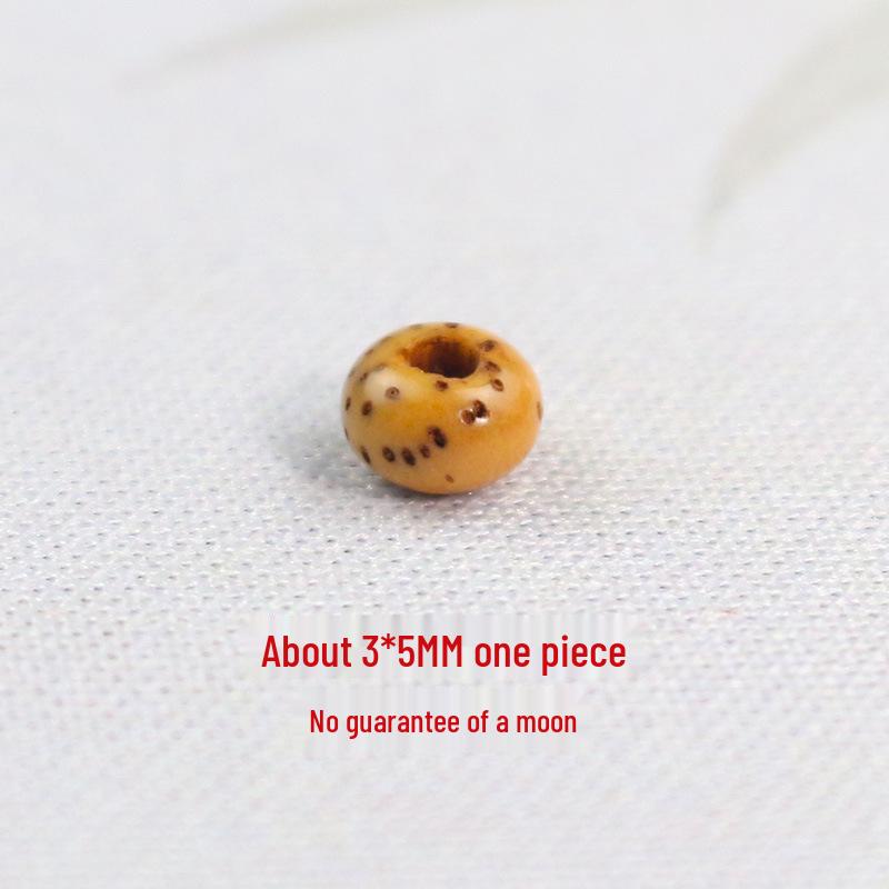 Star and Moon Bodhi Beads: Pure White High-Density 108 Bead Bracelet for DIY Prayer Accessories