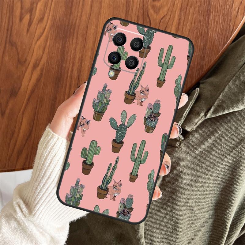 Summer cactus Patterns Case For Samsung Galaxy M11 M21 M31 M35 M12 M13 M14 M15 M16 M36 M56 M53 M32 M52 M55 M34 M54