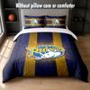 Leeds Rhinos Design Bed Bedding Set 1 Duvet Cover + 2 Pillowcases Soft Breathable Household Bed Linens
