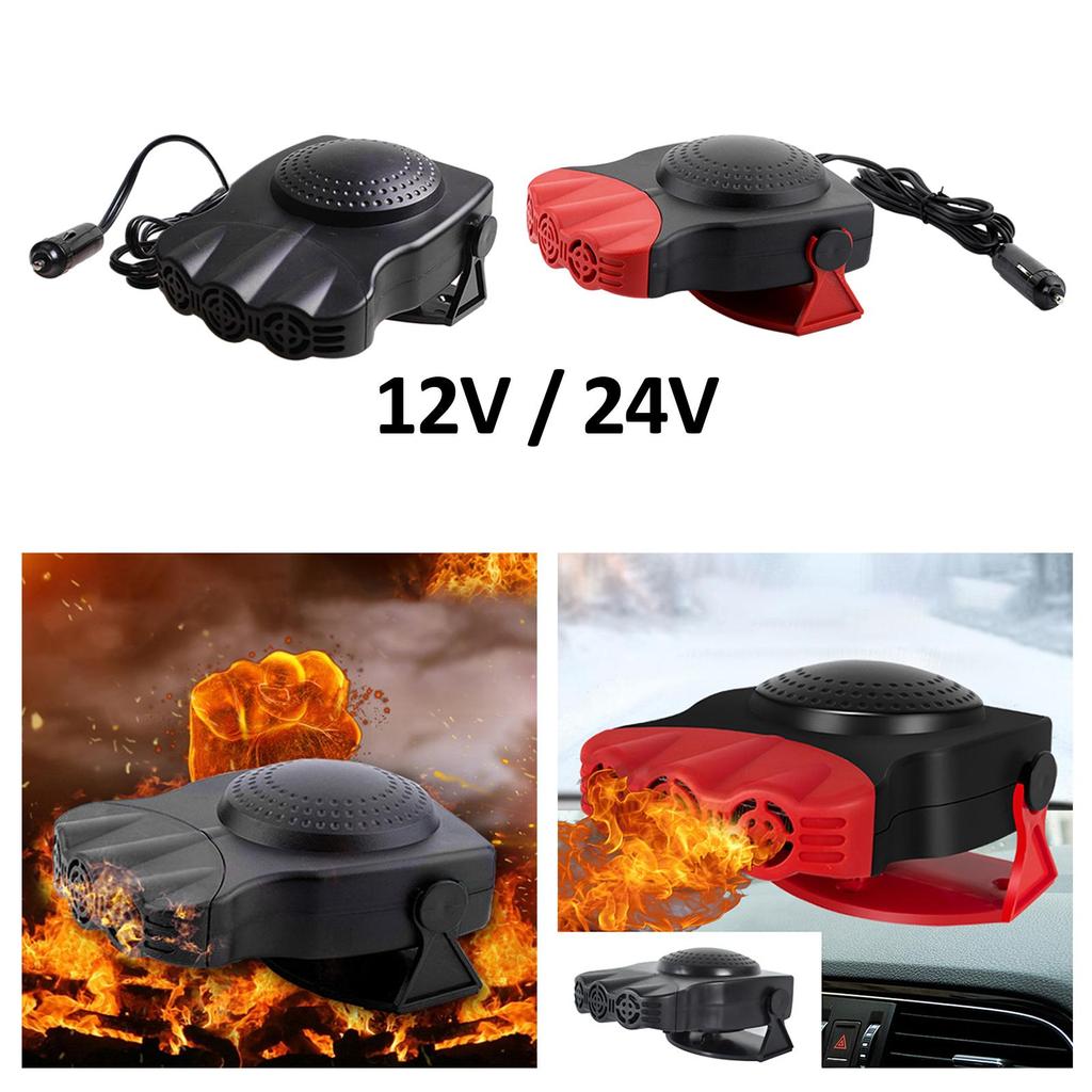 Auto Heater Car Accessories 2 Modes Fast Heating 150W 360 Degree Rotation Demister Windshield Defogging Demister Space Heater
