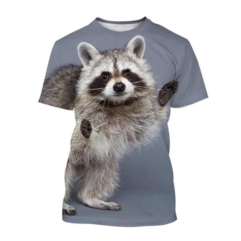 Animal 3D Print T-Shirts Men Women Casual Fashion Streetwear Oversized Short Sleeve T Shirt Kids Tees Tops Man Clothing