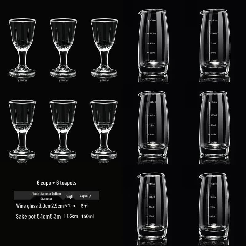 Versatile Glass Wine & Liquor Decanter and Dispenser Set