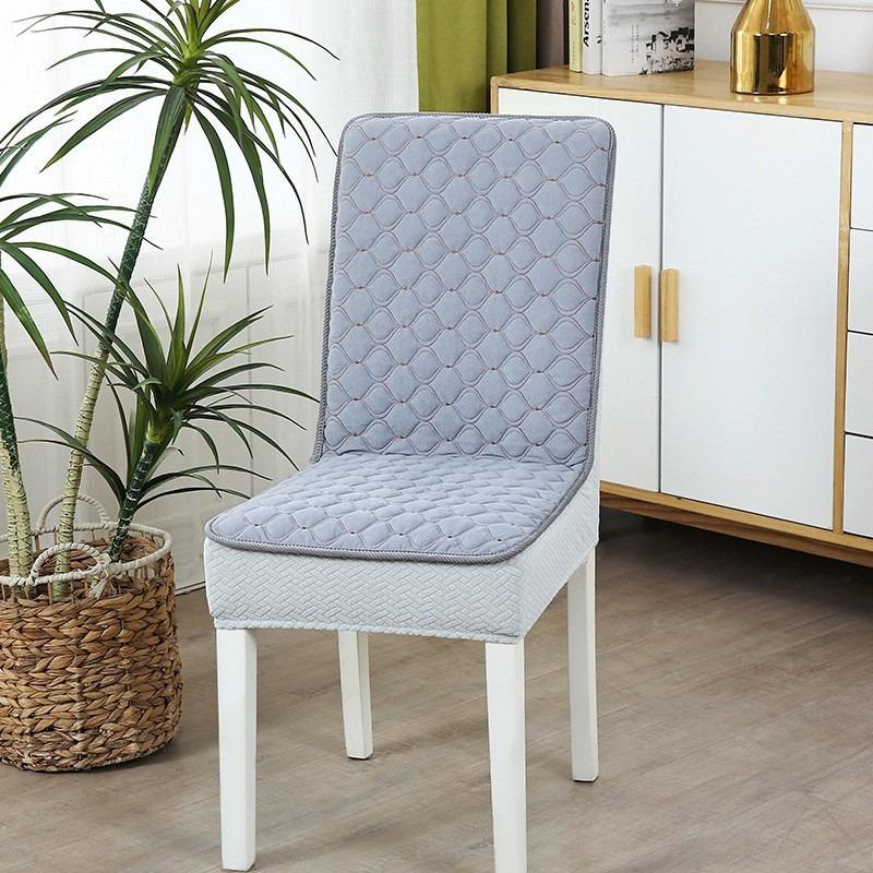 One-piece Dining Table and Chairs Cover Dining Chair Mats Chair Cover Set Household Cushions Elastic Stool Cover Four Season Universal Chair Cushion