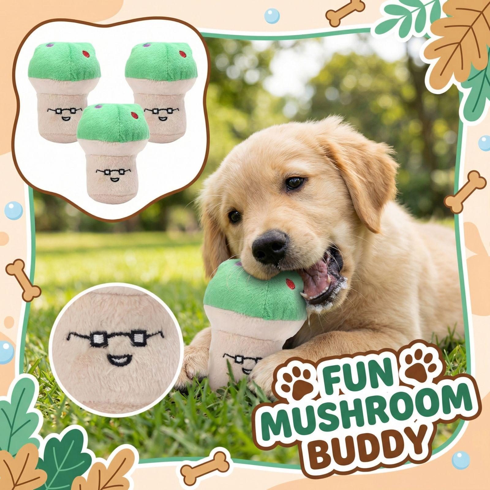 

Pet Dog Plush Squeaky Toy -Resistant Teething Self-Play Toy one size