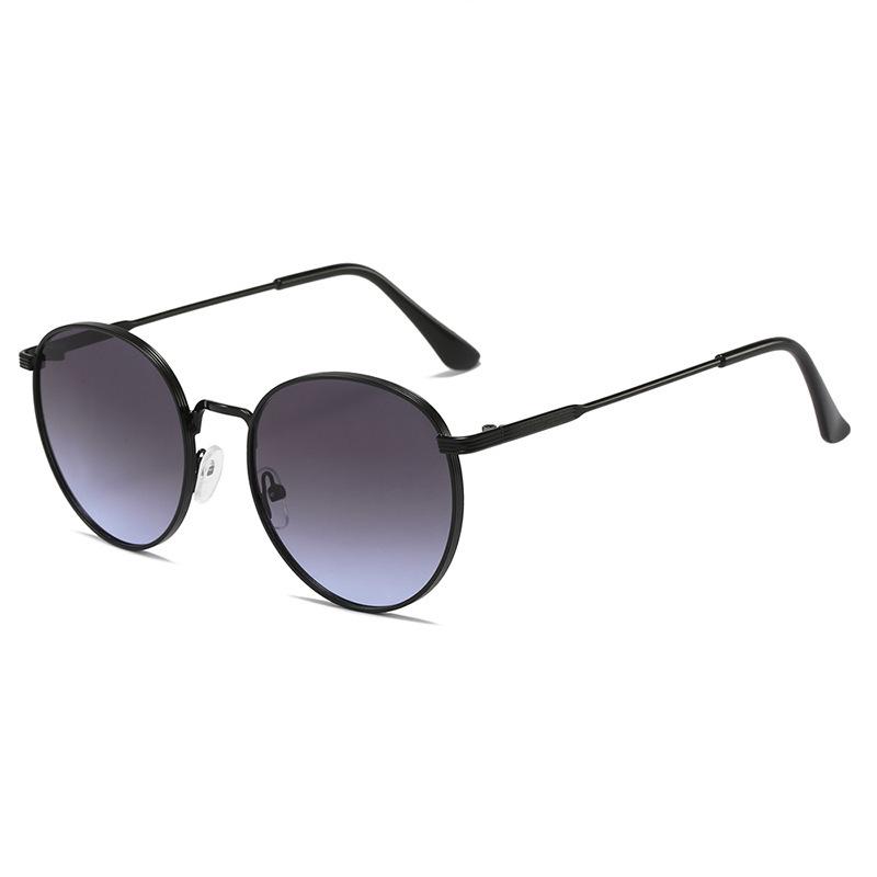 Retro High Quality Metal Round Sunglasses Women Luxury Brand Designer Small Frame Alloy Glasses Men Classic Mujer