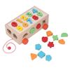 Geometrische Formen Blöcke Sortierspielzeug Bunte Holz Zahlen Blöcke Zuordnungs Ziehwagen