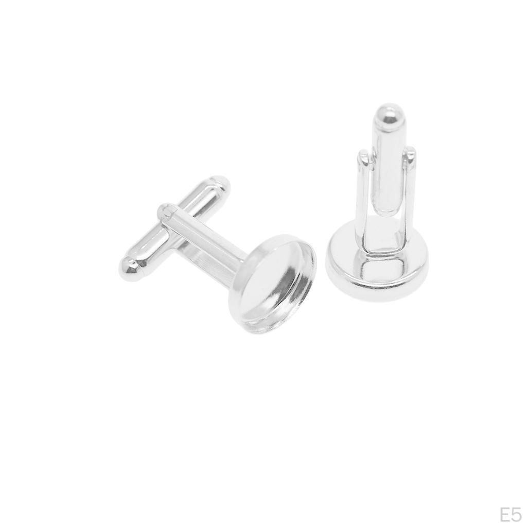 20 Rohlinge Fassungen Basis Pad 12mm Cabochon Lünetten Manschettenknöpfe