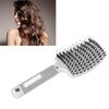 Ergonomic Handle Vented Styling Brush Soft Bristle Anti Frizz Hair Comb  For Thick Fine Hair