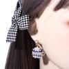 Fashion Asymmetric Cute Enamel Zinc Zinc Alloy Stud Earrings Animals pendants earrings Cup Cat Light Bulb Cat