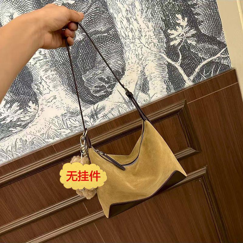 

2025 ранняя осень новая атмосферная универсальная сумка через плечо с одним плечевым ремнем, ленивая удобная большая вместительная сумка-пельмень, женская сумка подмышку