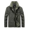 Giacca invernale da uomo di grandi dimensioni in cotone, da usare all'aperto, casual, militare
