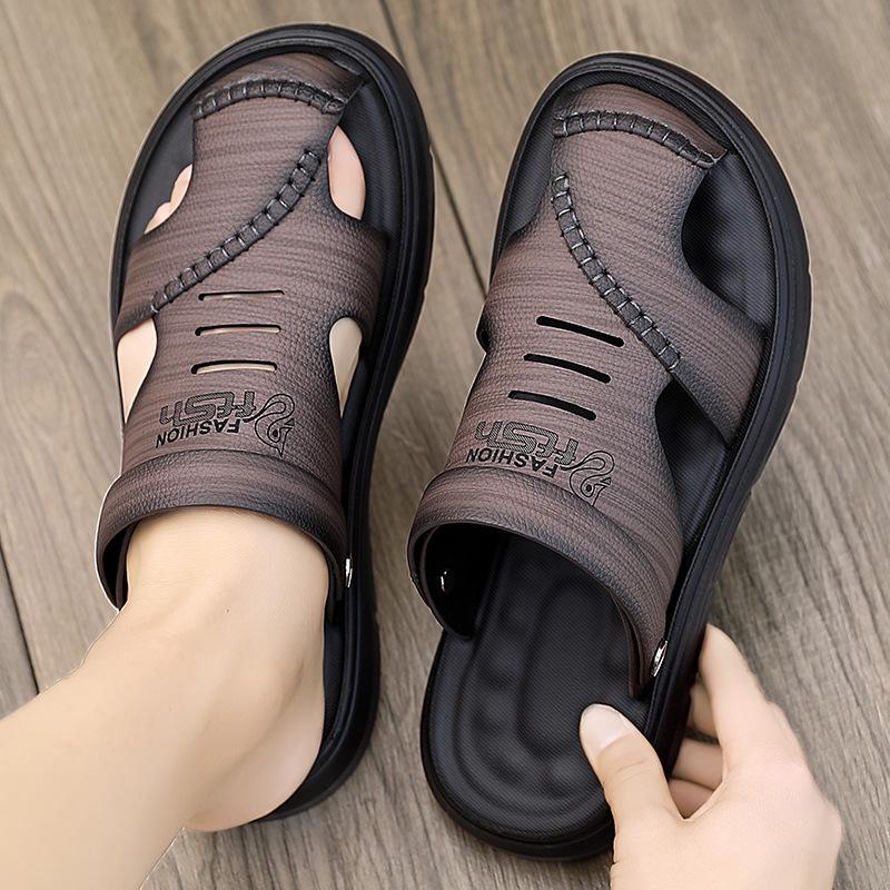 

2025 новые летние мужские сандалии повседневная мода пляжные для вождения молодежные спортивные сандалии 44