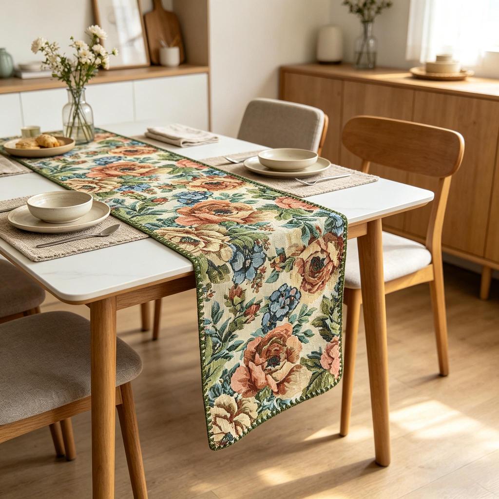 All-match Tablecloth Mat Dining Table, TV Cabinet & Center Table Nordic Cotton Linen Table Runner