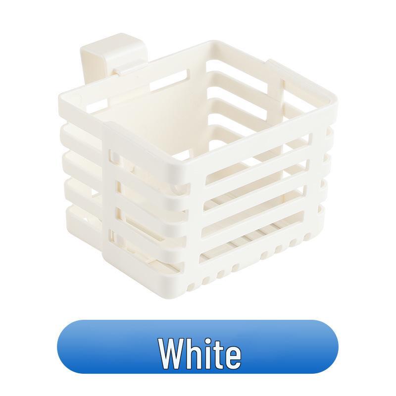 Multi-functional Retractable Hanging Basket for Refrigerator, Door, or Wall-mounted Storage белый