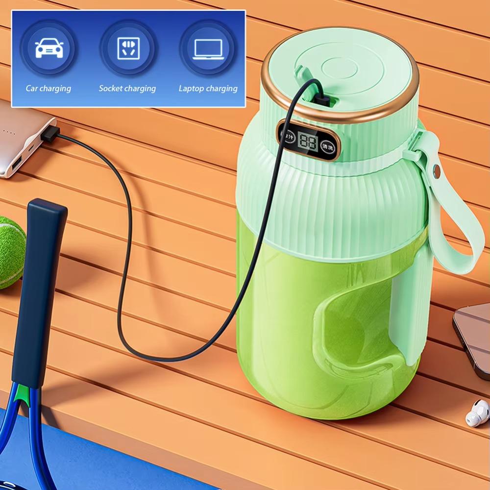 Large Capacity Fruit Juicer Cup Rechargeable Smoothie Making Bottle Fruit Blender Cup  Sports