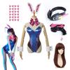 Anime Donna Tuta Collant Dva Cosplay Costume Gioco Zentai Parrucca Cosplay Puntelli Cuffia Tuta D.Va Cos Festa Costumi di Halloween