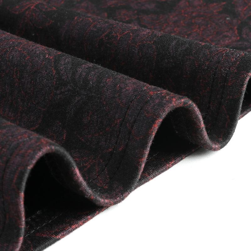 Women's Spring Elastic Waist High-Waist Wide Leg Culottes for Middle-Aged and Elderly