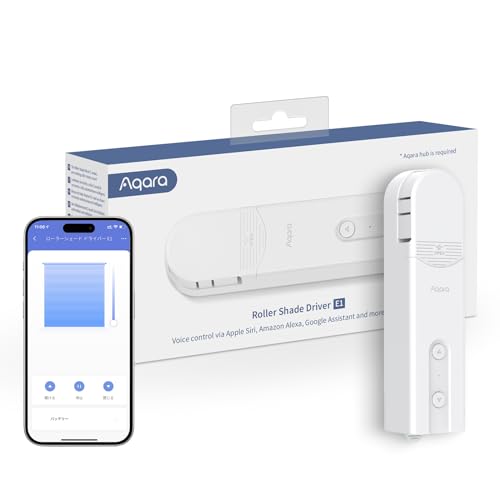 

Aqara Automatic Open/Close Roller Shades, Alexa Compatible, Bathroom Blinds, Automated Roller Shades, Driver E1, Voice Control, Schedule, Smart Home,