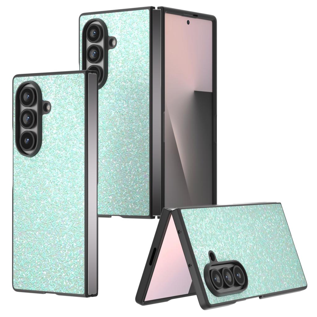 For Samsung Galaxy Z Fold7 5G Case Colored Glitter PU + PC Shockproof Phone Cover