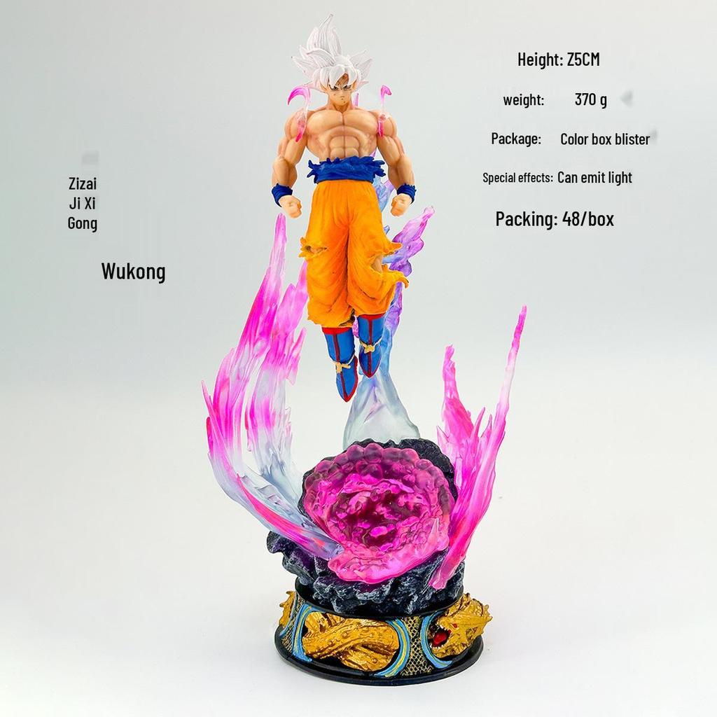 Dragon Ball Ultra Instinct Goku White Hair Saiyan Figurine