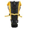 Bikepacking Bag 500D PVC Yellow and Black Waterproof 13L Non Slip Bike Saddle Bag for Long Ride