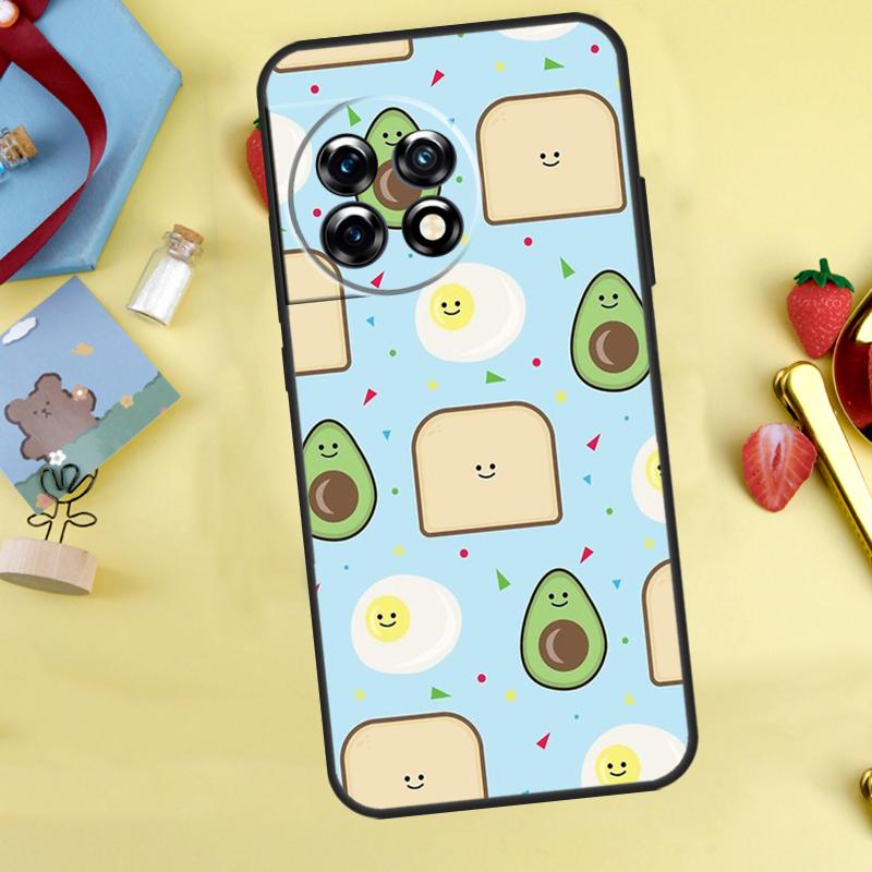 Hübsche Avocado-Hülle für OnePlus 13T 13R 12 12R 15 13 11 10 10T 8T Nord 5 CE 2 3 4 Lite Nord N20 N30 Cover