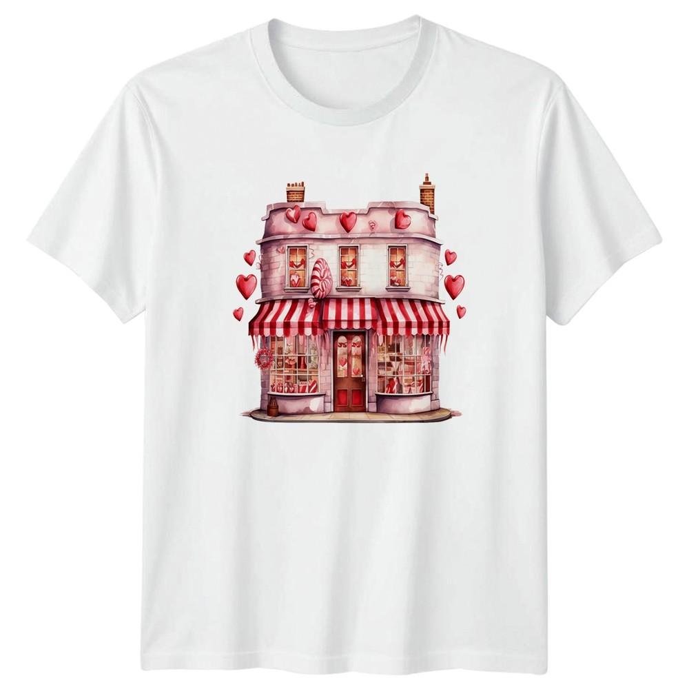 Valentines Day Confectionery Shop Unisex TShirt Graphic Tee S