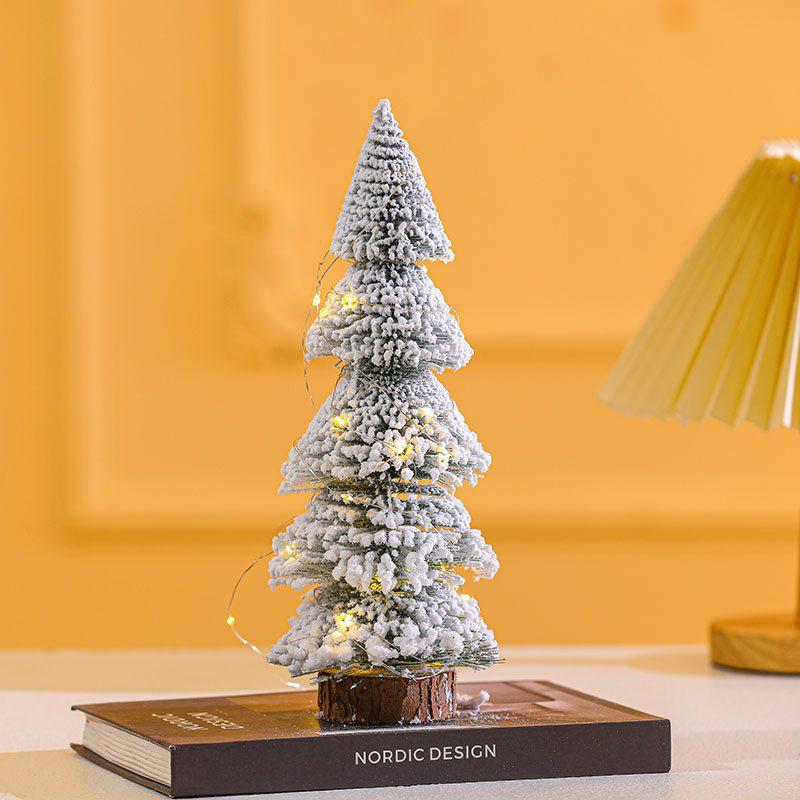 Mini Pine Needle Christmas Tree Decor for Tabletop or Window Display