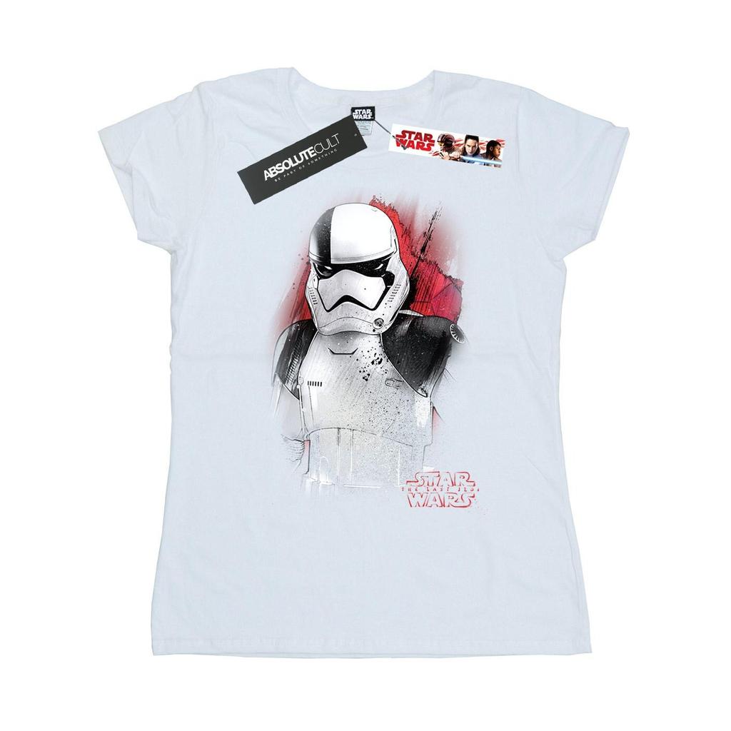 STAR WARS Womens/Ladies The Last Jedi Stormtrooper Brushed Cotton T-Shirt