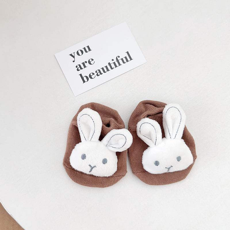 0-2 Jahre Babysocken Frühling Sommer Hase Süß Niedlich Blume Neugeborene Babys Rosa Socke Kleinkinder Baumwolle Rosa Bodensocken für Kinder