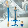 Car A/C Oil/Dye Injector 1Oz With R134a Low Side Quick Coupler Adapter 1/4 Air Conditioning Repair Tools Manual Oiler Injection