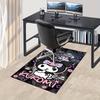 1pc Sanrio Kuromi Mermaid Printed Office Carpet Rectangle Rug Under The Table,Perfect Room Decor for Living Room, Bedroom, Kitchen, Non-slip Floor Mat