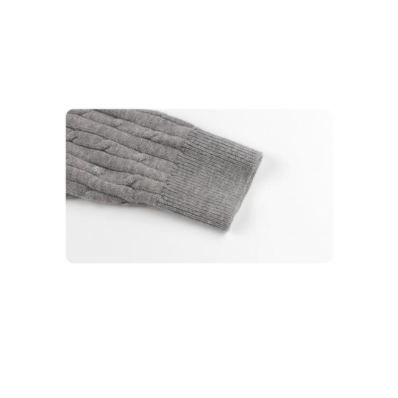 Girls Long Sleeve Knit Cardigan Solid Color Casual Kids Top