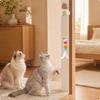 Automatic Retractable Cat Teaser Toy Interactive Hanging Feather Hands | Cream