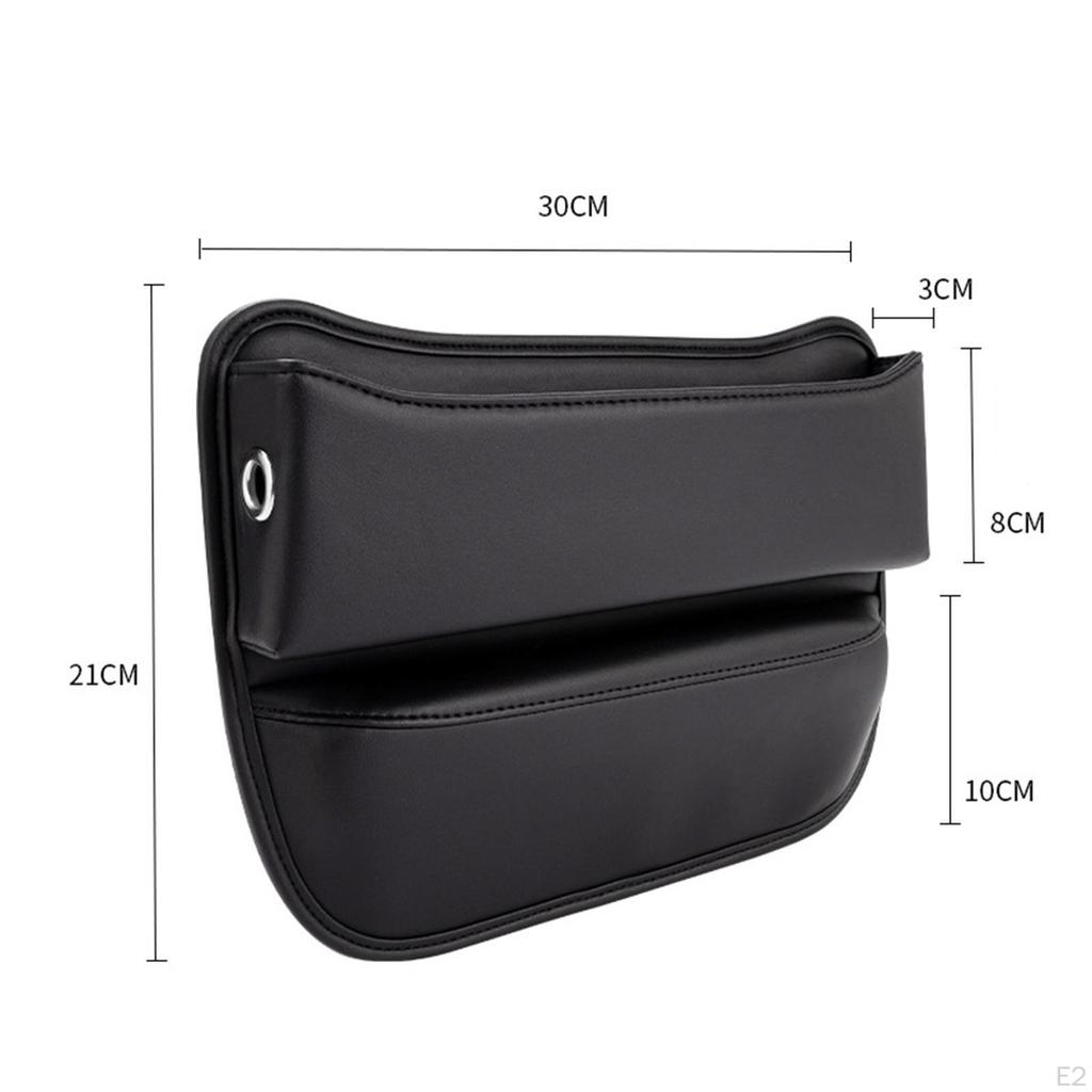 Multifunctional Car Seat Gap Organizer PU Leather Auto Console Side Storage Box Crevice