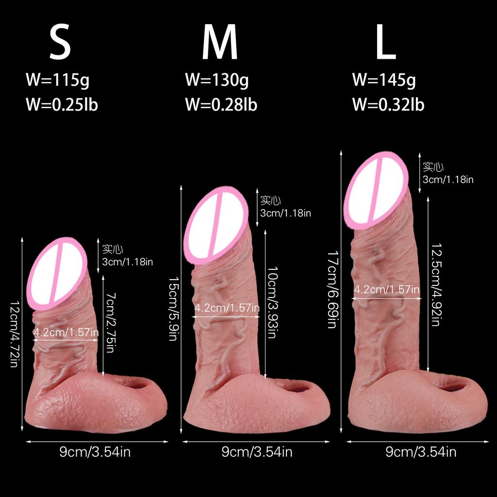 Super Simulation Men's Bold and Bold Penis Ring Lock Essence Delay Fierce Men Dildos Sets of Couple Sex Toys