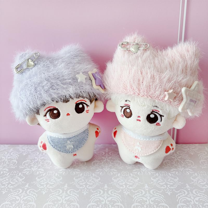 G-Trigger Plush Clothes Set: Cat Ear Knit Hat & Bib Set for 10cm Plush Toys [Oshikatsu Goods] [Item]