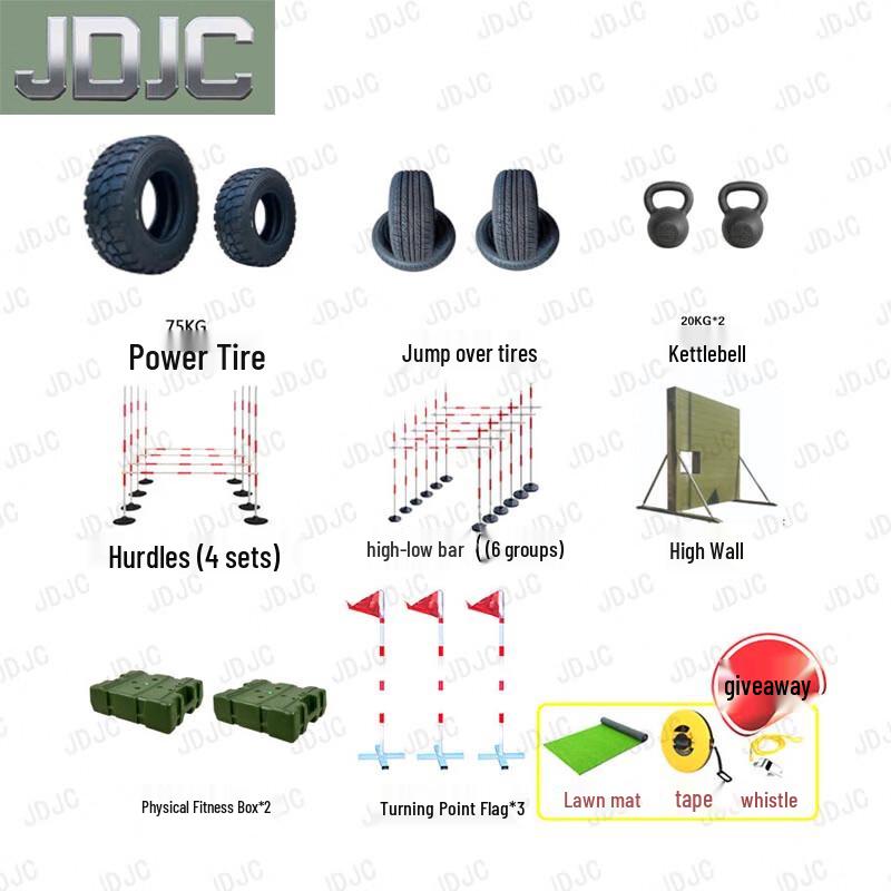 JDJC Outdoor 400m Obstacle Course Training Kit