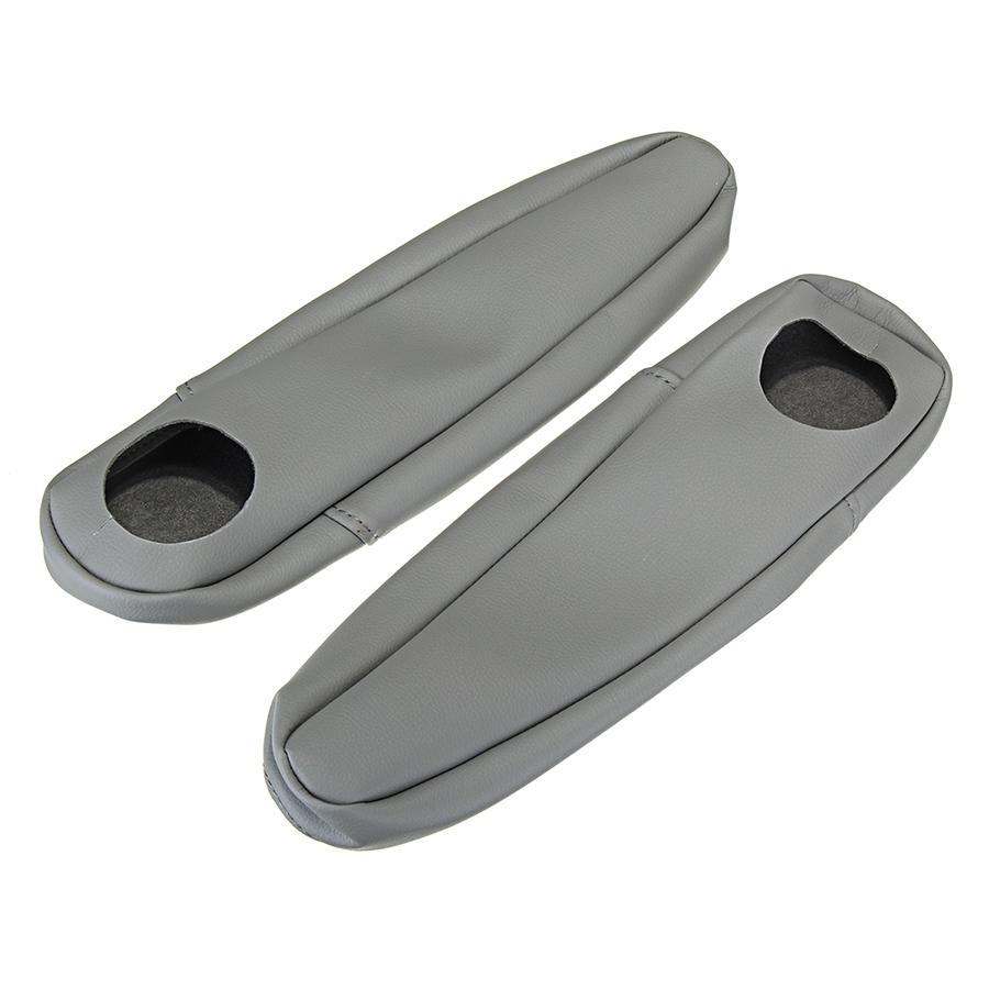 Levý a pravý šedý koženkový kryt loketní opěrky do auta pro Honda Odyssey 2005-2010